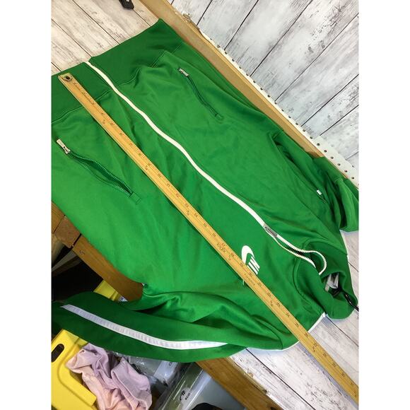 Vintage Nike Green tracksuit pull-zip Jacket windbreaker for Men size XL w23 L25 - Picture 8 of 8